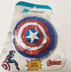 DonJoy Advantage Reusable Round Gel Ice Cold Pack - Kids / Youth - Captain Ameri